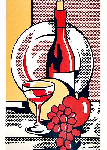 Roy Lichtenstein (1923-1997) - Still life with red wine